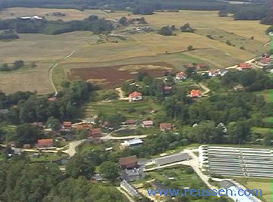 Luftaufnahmen von Reußen im ehemaligen Ostpreußen